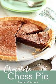 Chocolate Chess Pie Recipe Chocolate Chess Pie Southern Chocolate Chess Pie Chess Pie Recipe
