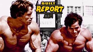 They were likely either assisting friends with a construction project or just posing for the camera as is very unlikely that they were doing construction work at that time to make ends meet. Arnold And Franco At Muscle Beach 1970s Built Report
