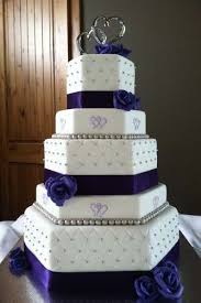Purple and blue wedding cake. Wedding Cake Shapes In 2021 Wedding Forward Hexagon Wedding Cake Wedding Cakes Blue Purple Wedding Cakes