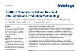 breitburn standardizes oil and gas field data capture and