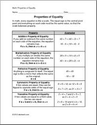 Properties Of Equality Elem Upper Elem Math Abcteach