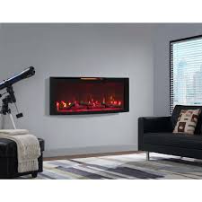 The flame effect can be operated with or without heat. Standing Fireplace Heater Recessed Realistic 4 Color 48in Electric Wall Mount Heating Cooling Air Home Improvement