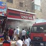 حريق هائل في مطعم بالإسماعيلية