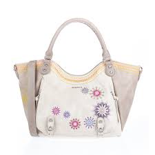 Check spelling or type a new query. Desigual Rotterdam Mandalas Beige Roto Embroidered Handbag