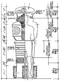 Robot Blueprint Lost In Space Vintage Robots Blueprints