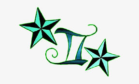 Which is the best zodiac sign to get a tattoo? Cool Gemini Zodiac Sign With Nautical Stars Tattoo Nautical Star Transparent Png 600x419 Free Download On Nicepng