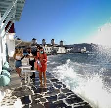The greek island of mykonos, where music has been banned in bars and restaurants after a surge in covid cases. Sm8sob352vxbam