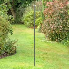 A long, cylindrical, often slender piece of wood, metal, etc.: Cj S Garden Poles Garden Pole Black Cj Wildlife