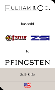 Pfingsten partners also provides performance based cash or equity programs, which allow management to share in the future value of the company. Fulham Has Sold Zsi Foster To Pfingsten Partners Lincoln International