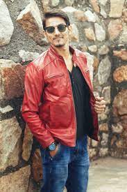 Aman Abshine Photography Canon Aman Canon1200d Camera Oldfort Delhi Leather Jacket Red Leather Jacket Fashion
