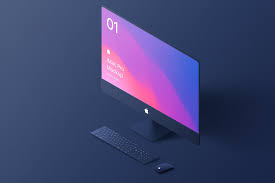 Desktop Pro 10 Isometric Mockups Imac Isometric Isometric Design
