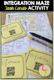 This Is A Two For One Bargain To Use In Ap Calculus Grab A Fun Maze Activity With A Student Recording Sheet Or Use The Task Cards Calculus Qr Code Activities