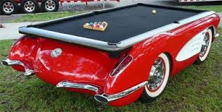 1959 Corvette Pool Table Blaspheme Pool Table Car Part Furniture Car Furniture
