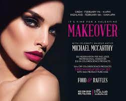Makeover Event With Celebrity Artist Michael Mcarthy At Spa Trouve 801 229 2229 Valentines Makeover Celebrity Makeup Artist Makeup Brush Set