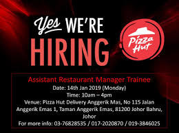 Tepatnya beralamat di pacific place jakarta selatan. Gaji Lumayan Rm 1 700 Jom Serbu Temuduga Terbuka Pizza Hut Johor Perak Kl
