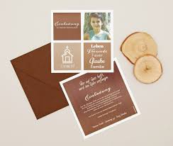 Dann hält kartenmacherei ein besonderes angebot für sie bereit. Kommunionskarte Vincenzo Karten Feier Einladungskarten