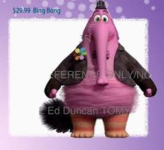 Unfortunately, since he was created when riley was a toddler, his naive nature impedes the duo from getting anywhere close to headquarters. First Look At Bing Bong Riley S Imaginary Friend In Pixar S Inside Out January 3 2015 Bing Bong Imaginary Friend Bongs