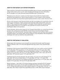 Aktiviti pertanian yang produktif serta cekap adalah penting bagi penghasilan sumber makanan yang banyak. Sektor Pertanian Dan Kepentingannya