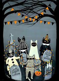 Kilkenny Cat Art Halloween Cat Halloween Illustration Halloween Images