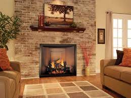 Idea Fireplace Without Hearthstone Stone Fireplace Designs Fireplace Design Brick Living Room