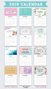 Bible Verse Calendar Printable 2019 Calendar Stocking Fillers Gifts For Christian Woman Scripture Art Bible Verse Printable Inspirational Quotes Calendar Calendar Printables Calendar 2019 Printable