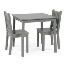 Hazel Kids 3 Piece Set Table And Chair White Walmart Com Kids Table Chair Set Table And Chair Sets Table And Chairs