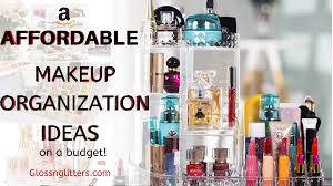 To give it a nicer you look you can take a simple drawer organizer and some white vinyl and give it a fresh look. Affordable Makeup Organization Ideas Glossnglitters