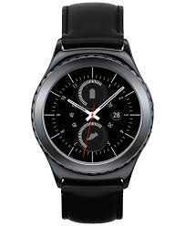 Samsung Unisex Gear S2 Black Leather Strap Smartwatch 40mm Smr7320zkaxar Men S Watches Jewelry Watches Macy S