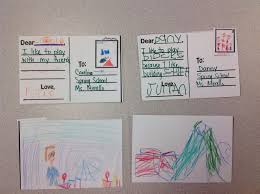 Postcards For Our Post Office Unit Preschool Postcards Writing Pre School Postcard Classroom