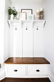 Shop modern living, dining, office, and bedroom furniture at west elm®. Built In Mudroom Bench Shelf And Coat Hooks Abby Lawson