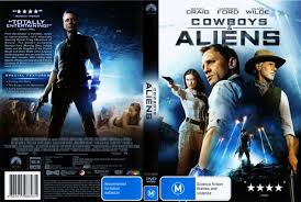 Cowboys & Aliens (2011) WS R4 - Movie DVD - CD Label, DVD Cover, Front Cover