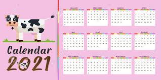2021 Annual Calendar 12 Months Calendar Template With Kawaii Royalty Free Cliparts Vectors And Stock Illustration Image 148520368 2021 annual calendar 12 months calendar template with kawaii