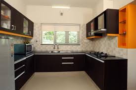 u shaped modular kitchen design india