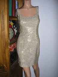 Vintage 80s Gold Sequin Cocktail Dress Steppin Out Size Etsy Cocktail Dress Sequin Cocktail Dress Dresses