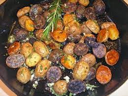 Roasted Petite Potatoes With Rosemary Garlic Butter Sunrise Medley Potatoes Recipe Potato Medley Recipe Roasted Potato Recipes