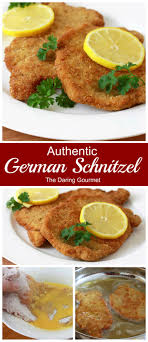The origins are based on the german wiener schnitzel, meaning viennese cutlet, traditionally a thin piece of veal that is coated in breadcrumbs and fried. Authentic German Schnitzel Schweineschnitzel The Daring Gourmet