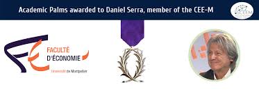 Academic Palms awarded to Daniel Serra, member of the CEE-M