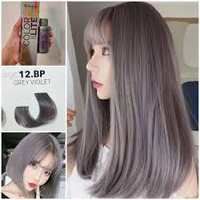 Combine a light purple color with equally bright and baby pink color that pairs well with platinum blonde locks. Beauvrys Color Lite Hair Dye 12 Bp Grey Violet Cat Rambut Gray Ash Ungu Abu Pewarna Colour Colorlite Shopee Indonesia