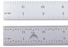 Some tapes measure from 32 to 64 marks to the inch. Rules 12 Steel Rule