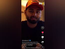 India were skittled out for 78 on the first day of the third test on wednesday as england moved to 120. Indian Cricket Sensation Rishabh Pant Spices Up Swipe Up Moment For The Moj Community Theprint