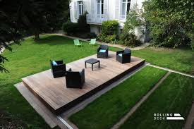 Rolling Deck La Couverture Terrasse Mobile De Piscine Et De Spa
