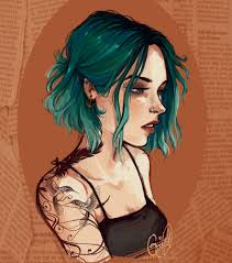 Blue Hair By Gretlusky On Deviantart Art Girl Character Inspiration Girl Drawing