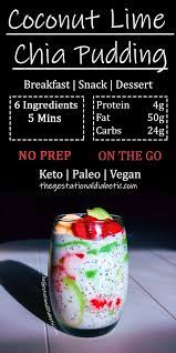 Coconut Lime Chia Pudding The Gestational Diabetic Recipe Chia Pudding Healthy Snacks For Diabetics Diabetic Snacks