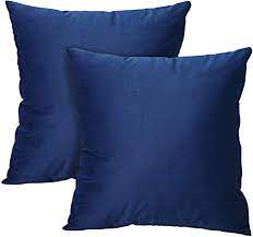 Check spelling or type a new query. Amazon Com Oneslong Decorative Throw Pillow Covers 24x24 Inch Set Of 2 Navy Blue Soft Solid Velvet Cushion Case For Bed Couch Living Room Chair Sofa Home Kitchen