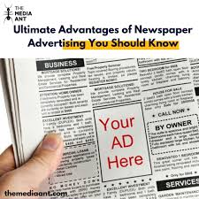 Advantages of Newspaper Advertising ...