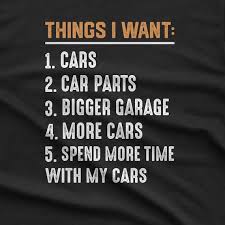 Funny Car Guy Wish List T-shirt: Car Enthusiast Gift - Etsy Ireland
