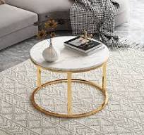 China Factory Produce Modern Nordic Coffee Table for Living Room Simple Tea  Table Set