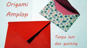 Sampul buku juga bisa memperbaiki buku yang memiliki sampul yang sudah rusak atau tampak lusuh. Origami Cara Membuat Amplop Tanpa Lem Dan Gunting Youtube