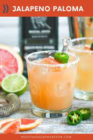 Jalapeno Paloma Recipe Pitcher Cocktails Thanksgiving Drinks Cocktail Recipes