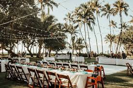 Banquet And Round Tables With Dark Wood Folding Chairs Wood Folding Chair Table Table Decorations